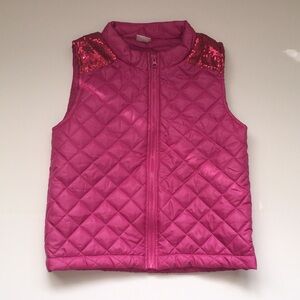2/$15 CRB Quilted Puffy Vest Girls Size 14